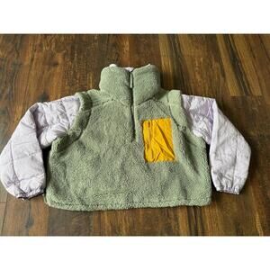 NEW Free People Movement Scenic Route Colorblock 1/2 Zip Size Small